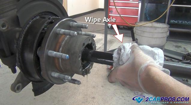 HOW TO REPLACE A REAR AXLE BEARINGS AND SEALS 3/4 AND 1 TON